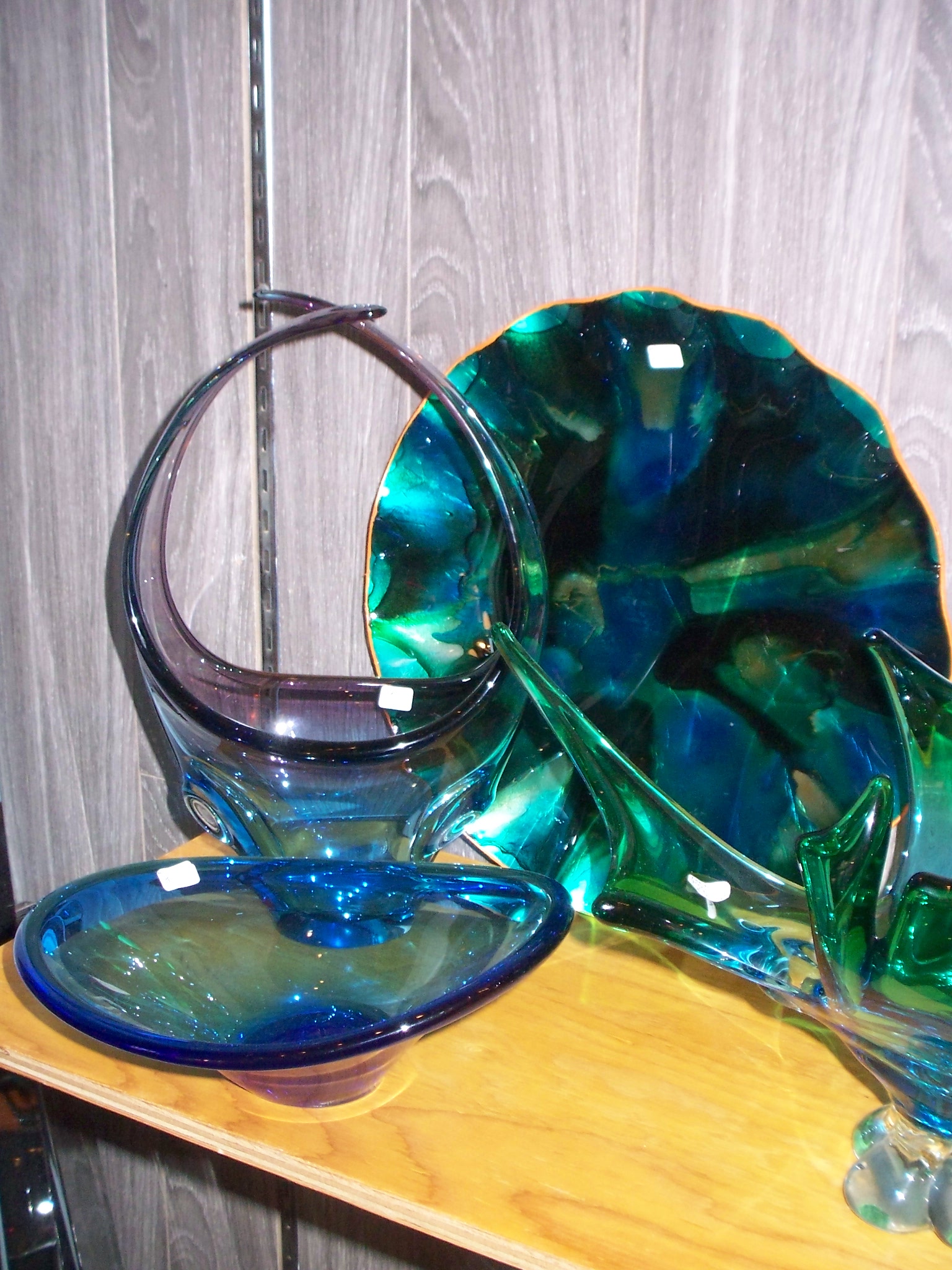 There's also a great selection of accessories like these beautiful glass pieces. 