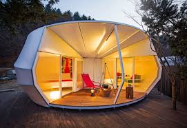 I'm not sure if you can even call this a tent but I'm sure it is the epitomy of glamping. 