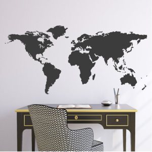 Wall decals can be expensive but you search you can find ones for under $50 on Etsy or at stores like Lowes. 